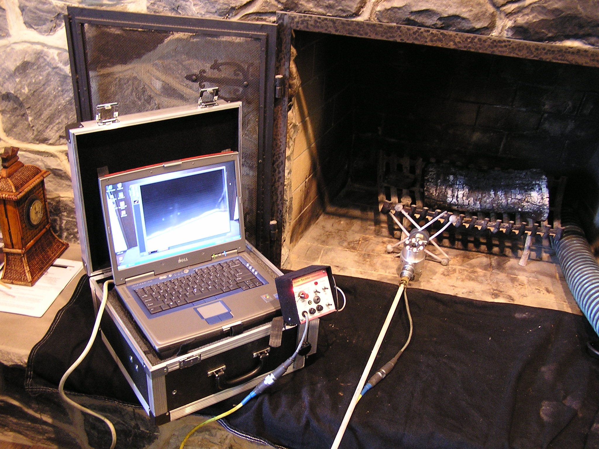 Closed circuit video inspection system.